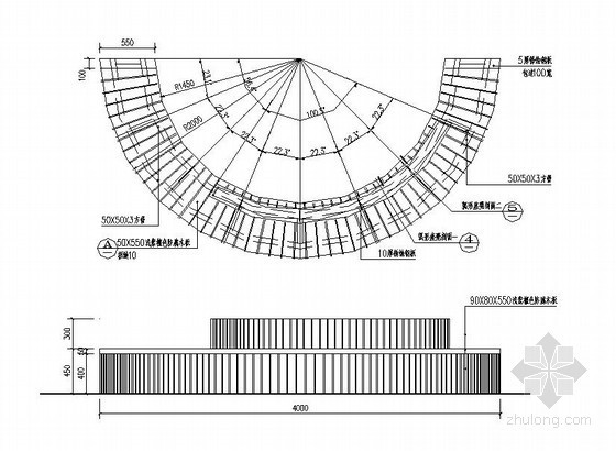 景观弧形凳资料下载-两种户外座凳施工大样
