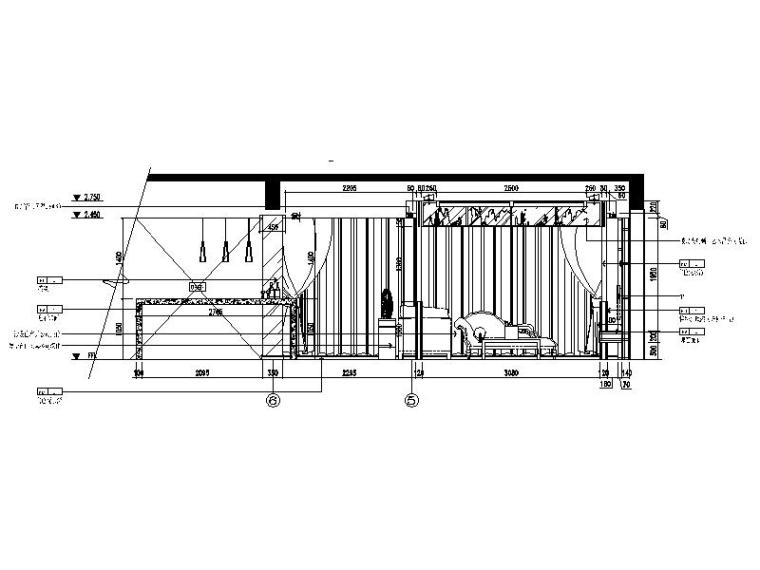 [苏州]国内前沿公司作品新中式复古别墅室内设计CAD图（含效果图）-6