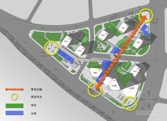 [湖北]超高层现代风格城市综合体及单体设计方案文本-超高层现代风格城市综合体分析图