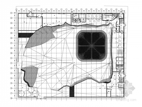 [上海]西欧大型国家馆建筑施工图（上海知名大学设计院设计）-平面图