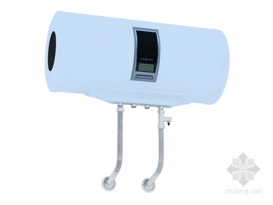 太阳热水器资料下载-简约热水器3D模型下载