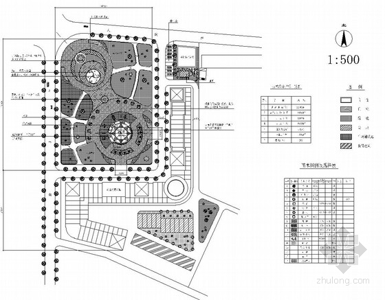 文化广场规划平面资料下载-[浙江]文化广场规划设计总平面图