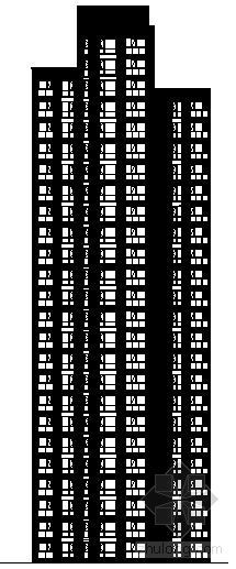 陕西十五层住宅楼资料下载-[大连]某二十五层住宅楼建筑方案图