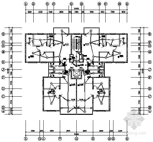 公寓弱电施工图资料下载-[北京]高层教师公寓强弱电施工图