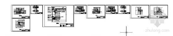 半隐框玻璃幕墙专项方案资料下载-某半隐框玻璃幕墙节点图