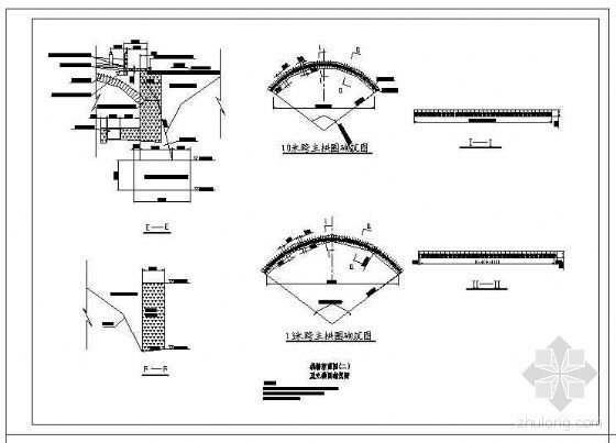 多跨连拱桥设计图资料下载-仿古石拱桥设计图