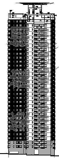 新中式高层住宅立面资料下载-高层住宅楼立面平面方案