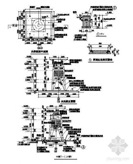 小品灯施工图资料下载-火炬型景观灯施工图