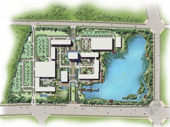 示范区景观规划设计方案资料下载-[武汉]山水溶园创新示范区景观规划设计方案