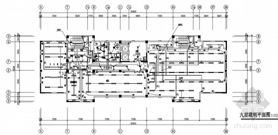 公安局大楼设计资料下载-安徽某公安局九层科技大楼电气施工图