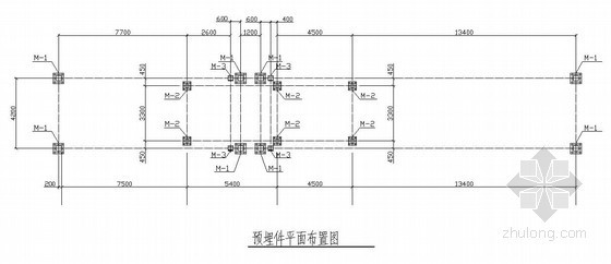 钢结构门卫图纸资料下载-学校钢结构大门结构施工图