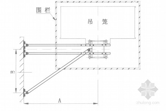 附墙CAD资料下载-房建施工升降机附墙架简图介绍培训