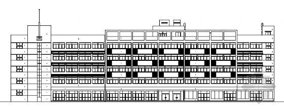 17层办公综合楼建筑图资料下载-某六层综合楼建筑方案图