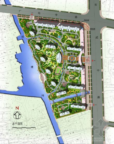 高档小区游园资料下载-高档住宅小区景观规划设计方案
