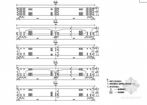 连续梁桥预应力钢束资料下载-104m组合体系斜拉桥箱梁预应力钢束构造节点详图设计