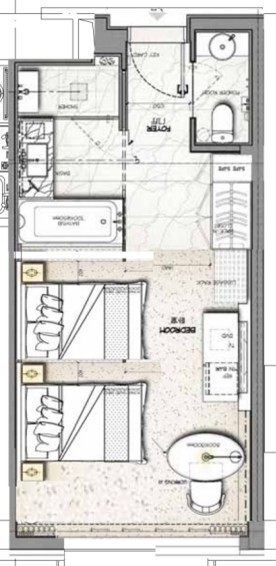 酒店标准间户型设计30种思路（30个方案图）-筑龙网 (3)