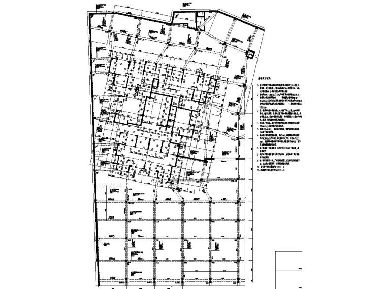 30米跨单层轻钢结构车库资料下载-[广西]地下单层框架结构地下车库结构施工图