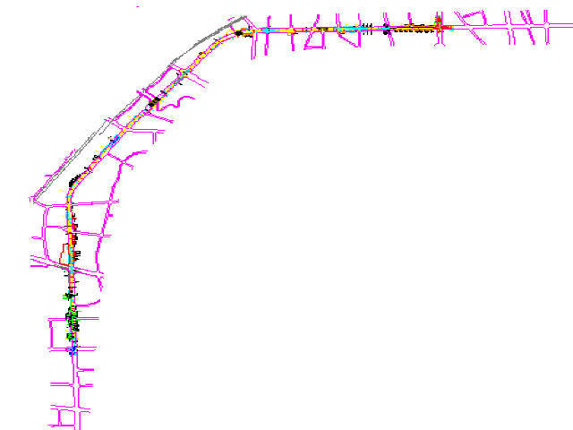 隧道总平面布置图资料下载-2015年设计盾构法施工地铁区间隧道土建设计图43张（含联络通道）