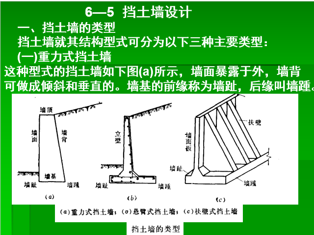 清华大学《土力学与地基基础》-挡土墙设计