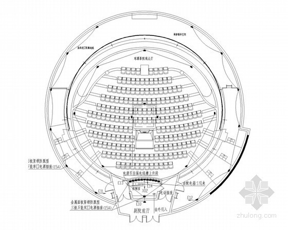 球型网架dwg资料下载-[深圳]大型知名剧院电气施工图纸