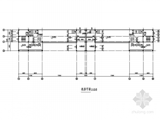 [河南]四层中央直属储备冷冻库建筑施工图（甲级设计院 推荐参考）-四层中央直属储备冷冻库建筑平面图