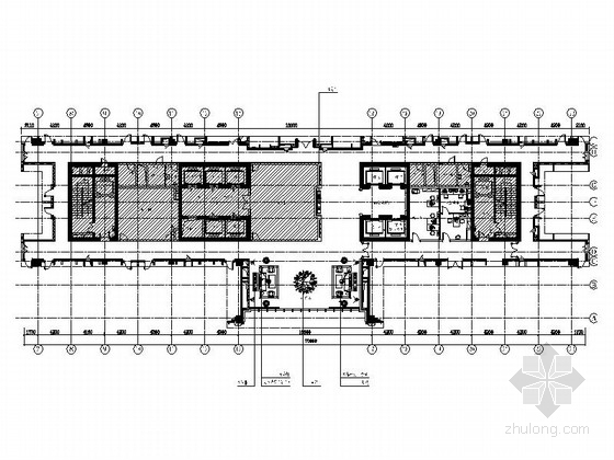 物流办公楼装饰资料下载-[辽宁]国企办公大楼客房走道装修施工图