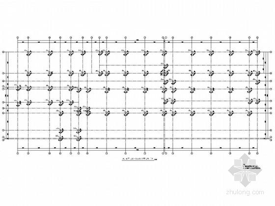 [江苏]地上三层框架结构幼儿园结构施工图-A、B区 基础~3.570 柱平法施工图 
