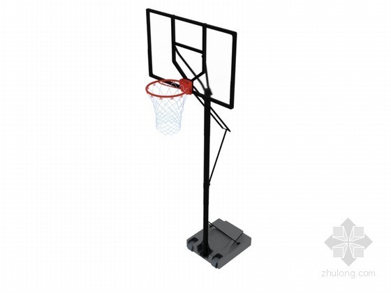 revit模型篮球架资料下载-篮球架3D模型下载