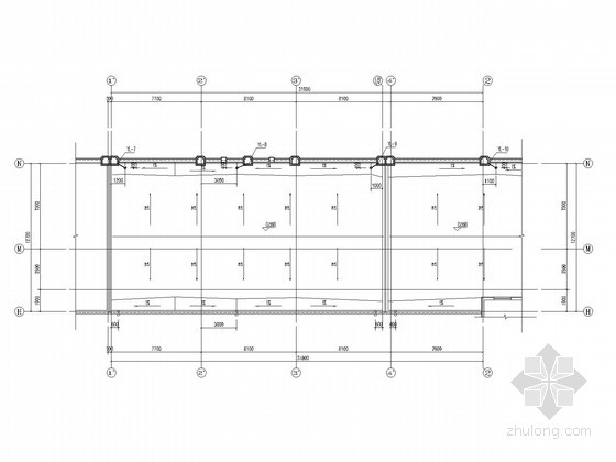 商业屋面排水平面图