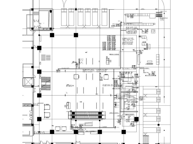 [长沙]238米超高层5A办公楼强电消防施工图（变电所、负荷计算）-北塔地下一层电气干线平面图.jpg