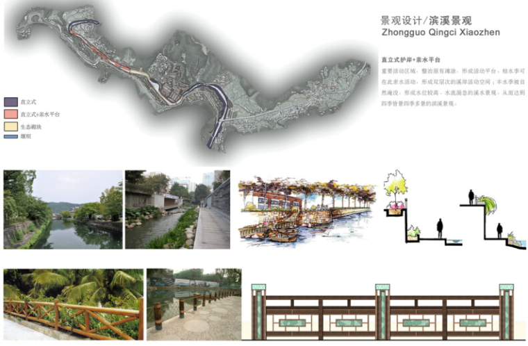 [浙江]龙泉青瓷小镇城市设计（生态）-青瓷小镇城市设计——滨溪景观设计