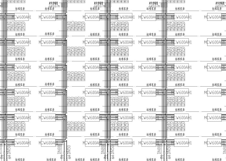 [广州]五星级酒店暖通施工图（包括通风和防排烟设计）-空调水系统流程图