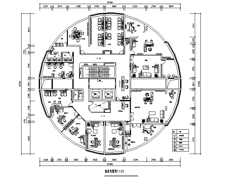 [江西]国际金融办公空间设计施工图（附效果图）-插座布置图