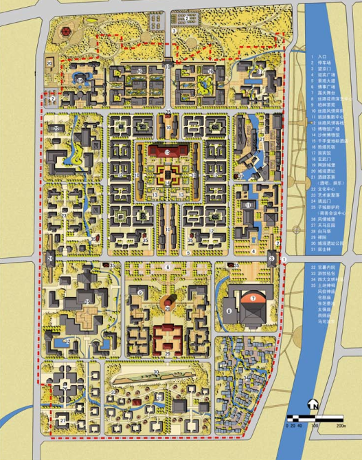 [甘肃]洞窟文化沙洲古城旅游度假区景观设计方案