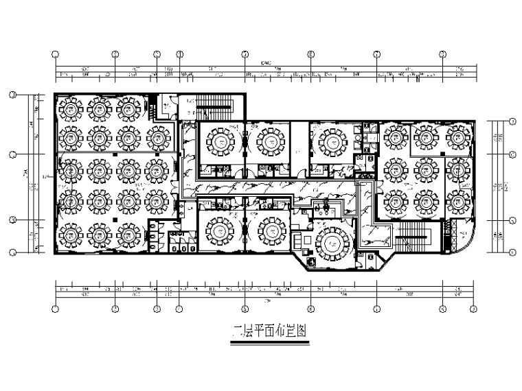 大户型欧式风格装修资料下载-[福建]欧式风格大酒楼设计CAD施工图（含效果图）