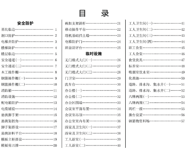 安全文明现场图集资料下载-某知名地产现场安全文明施工标准化图集