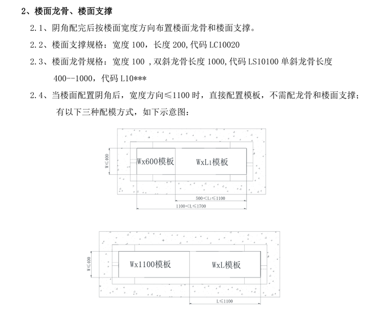 三湘和铝合金模板配模规范-27页-楼面龙骨