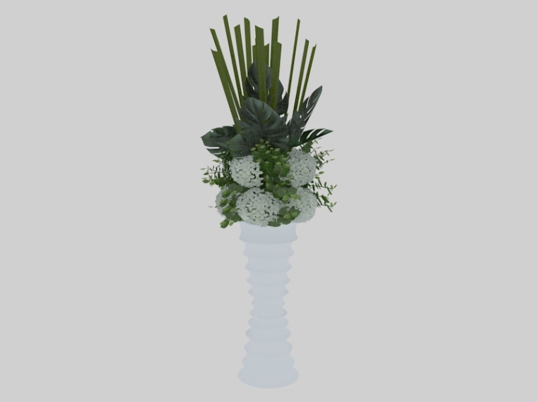 漂亮花瓶3D模型资料下载-漂亮桌摆花瓶3D模型下载