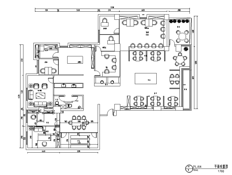 简约办公空间设计案例资料下载-现代简约装饰公司办公空间设计施工图（附效果图）