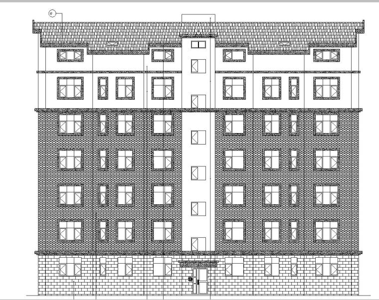 坡地地下车库剖面资料下载-[宁夏]多层住宅建筑施工图（含地下车库及效果图）