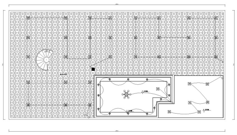 [湖南]长沙网红书吧内部空间布局及施工图设计（34张）-二层天花