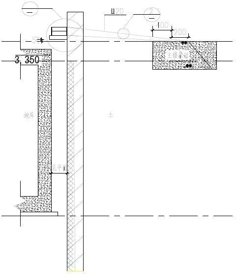 [工法]悬臂钢板桩对拉体系基坑支护施工工法_9