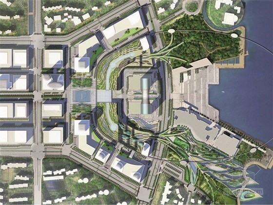 苏州中心广场景观概念方案资料下载-[苏州]城市中心“古典园林”与现代结合广场景观概念方案