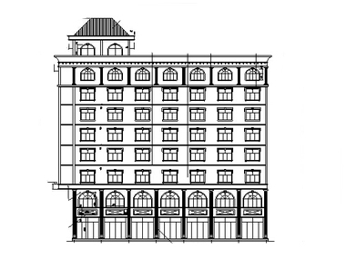 新中式宾馆酒店设计资料下载-6套宾馆酒店建筑设计初设图CAD