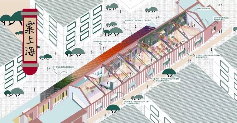 如何制作建筑高度分析资料下载-他们在上海不起眼的旧建筑里，制造了一抹“彩虹