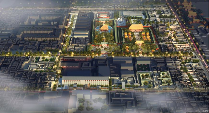 旅游景区广场设计资料下载-[北京]十大历史名街之一文明景区传统街区历史景观规划方案设计