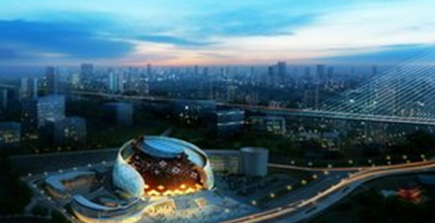 revit办公模型资料下载-基于Revit平台的复杂建筑BIM应用–重庆国际马戏城