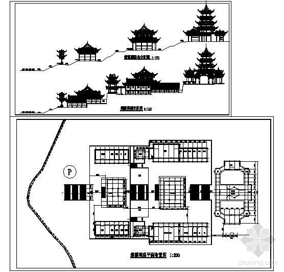 寺庙古建详图资料下载-某大型寺庙古建方案设计