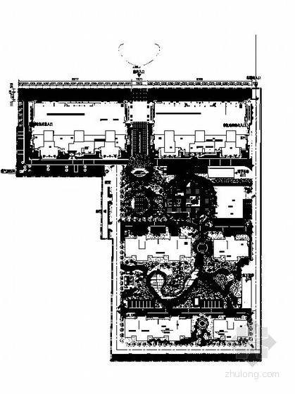 居住区cad底图资料下载-某小区景观设计施工图