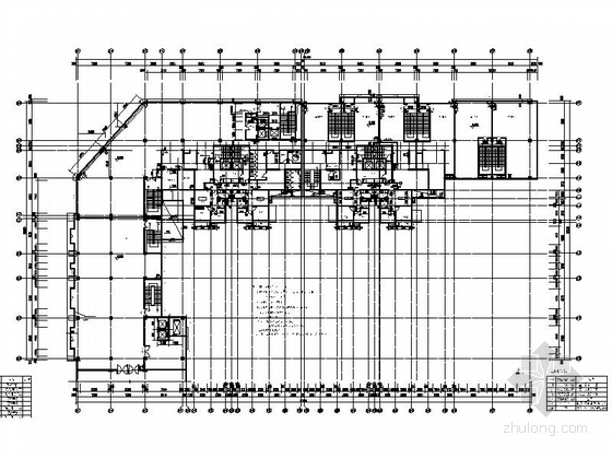 [西安]现代高层住宅带底商建筑施工图-现代高层住宅带底商平面图